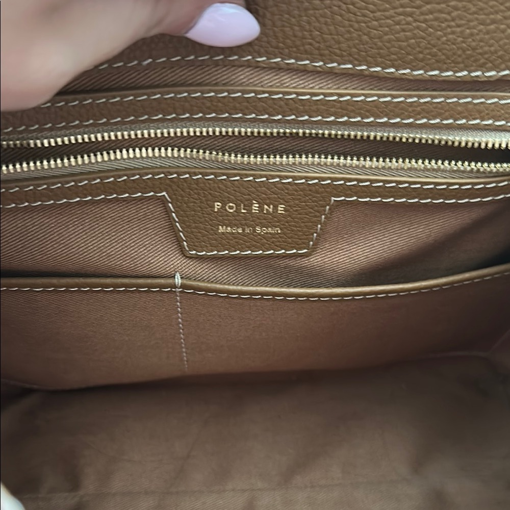 Tan Leather Women's Bag - Picture 3 of 4